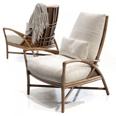 Mcguirefurniture Petal Lounge Chair 3D Model