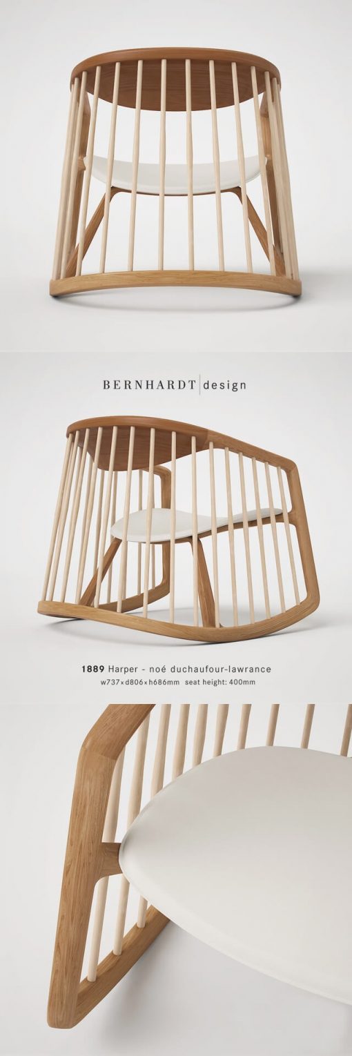 Bernhardt Harper Chair 3D Model 1
