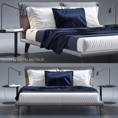 Adam by Cattelan Italia Bed 3d model