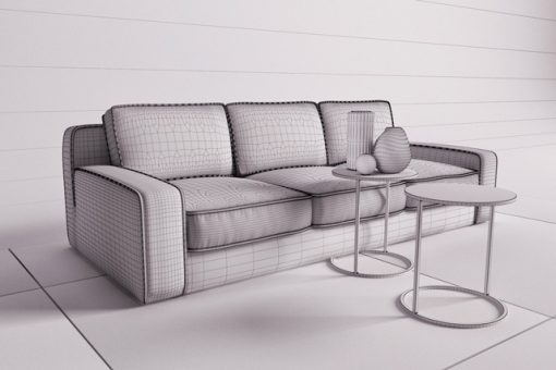 Anvar Hector Sofa 3D Model 3