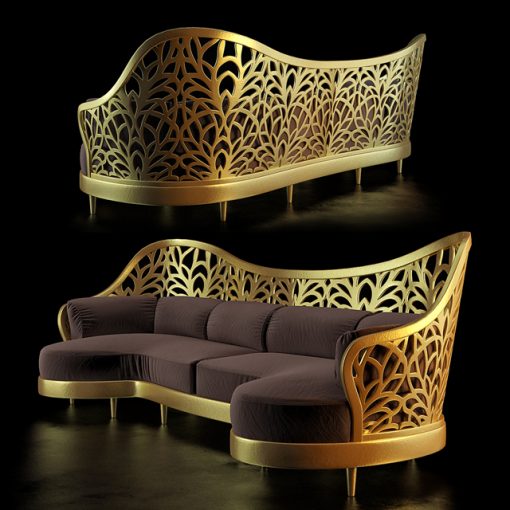 Artdeco Sofa 3D Model