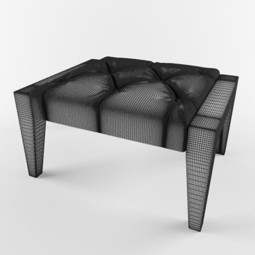 Asnaghi Atena Tavolino Pouf 3D Model 4