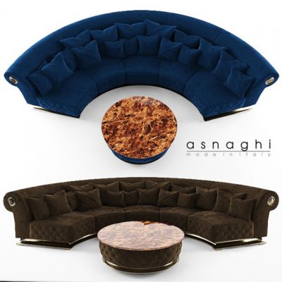 Asnaghi Prestige Sofa 3D Model