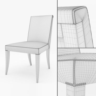 Atelier Dining Side Chair 3D Model