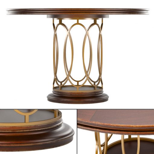 Avalon Heights-Neo Deco Pedestal Table 3D Model