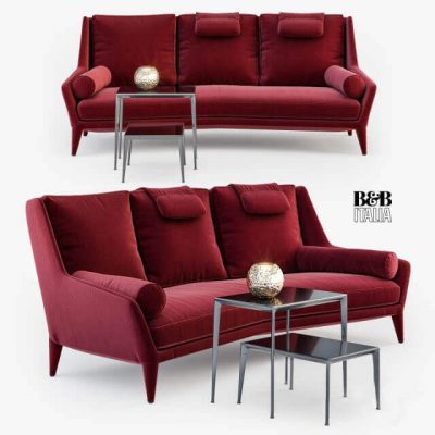 B&B Italia Edouard ED225 sofa 3D model