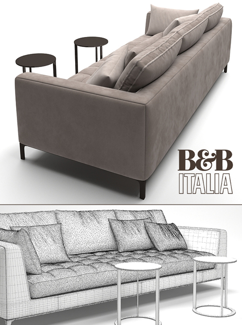 B&B Italia Lucrezia Sofa 3D Model 3