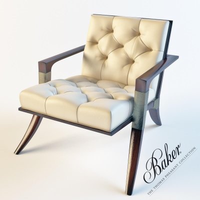 Baker Athens lounge chair 3D model