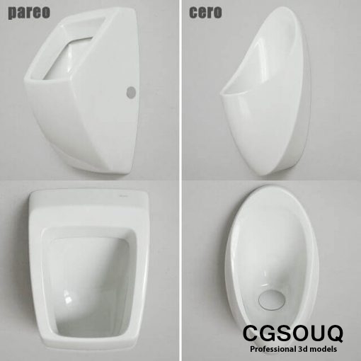 Bathroom accessories Urinal 3d model 3