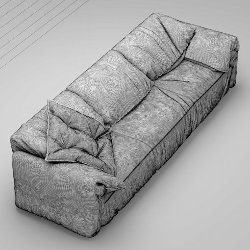 Baxter Casablanca Sofa 3D Model 2