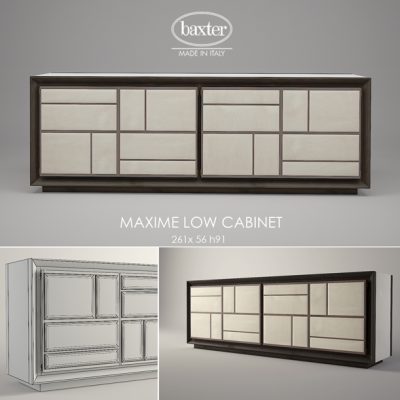 Baxter Maxime Low Cabinet 3D Model