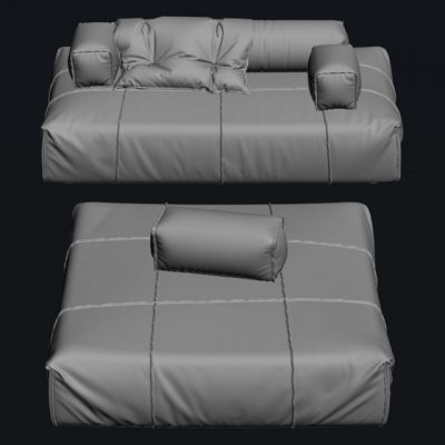 Baxter Panama Bold Modular Sofa 3D Model