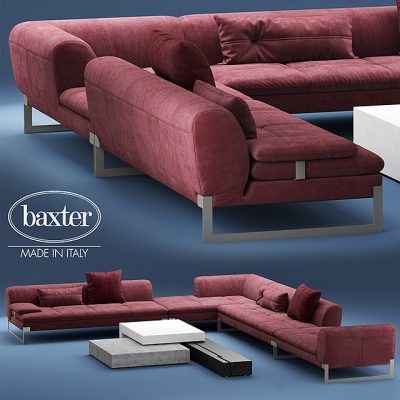 Baxter Viktor Corner Sectional Sofa 3D Model