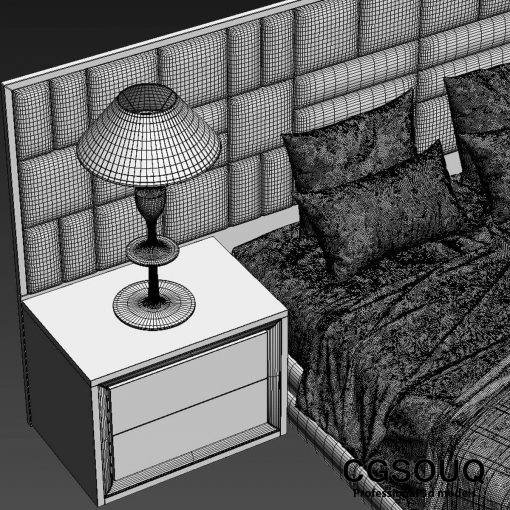 Bed smania Caesar Train Bed 3D model (4)