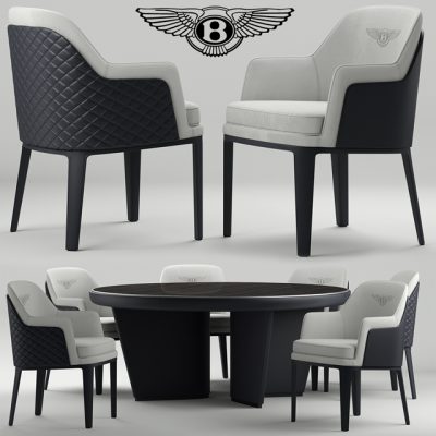 Bentley Kendal Table & Chair 3D Model