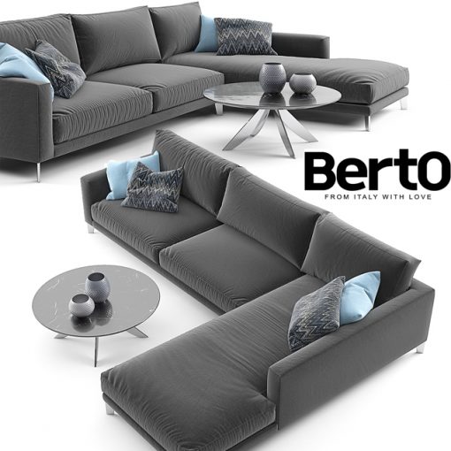 Berto Time Break Sectional Sofa 3D Model
