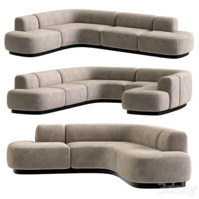 Bo High Sofa By Piet Boon 3D Model