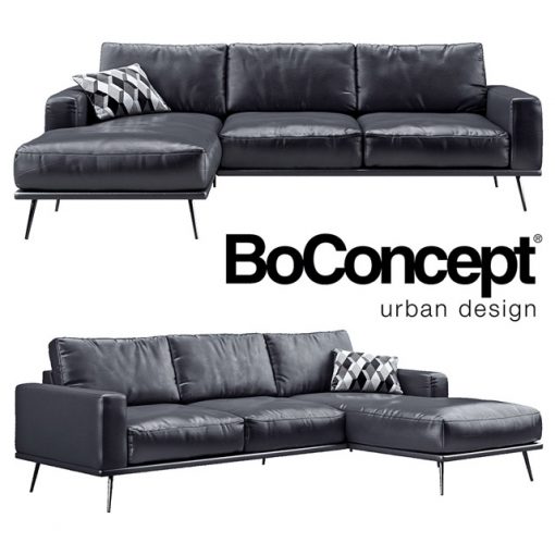 BoConcept Carlton Black Sofa 3D Model