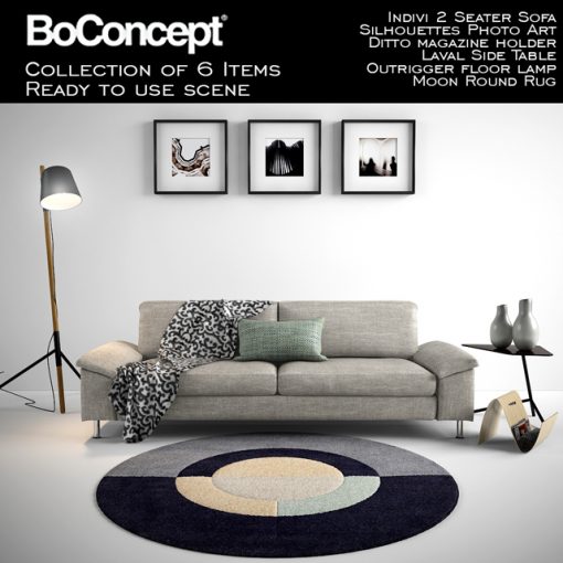 Boconcept Indivi 2 Seater Sofa 3D Model