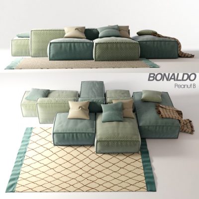 Bonaldo – Peanut B Sofa Set-02 3D Model