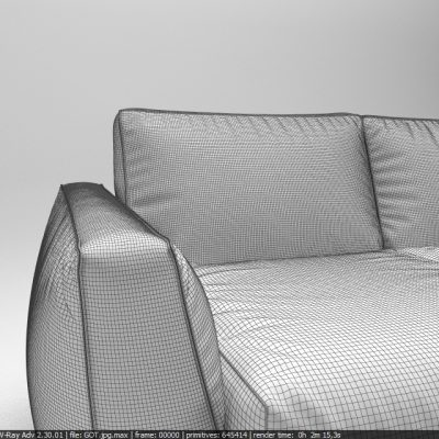 Bontempi Mizar 2-Seater Sofa 3D Model