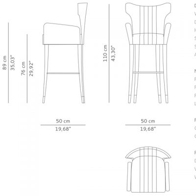 Brabbu Davis Bar Chair 3D Model