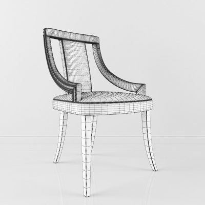 Brabbu Eanda Dining Chair 3D Model