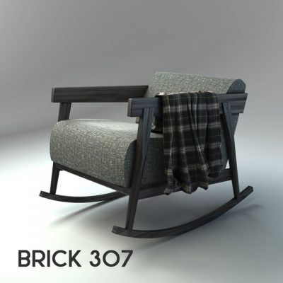 Brick 307 Armchair 3D Model