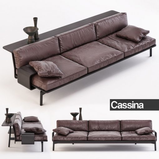 Cassina 288 Sled Three Seater Sofa 3D Model