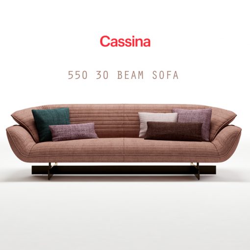 Cassina 550-30 Sofa 3D Model