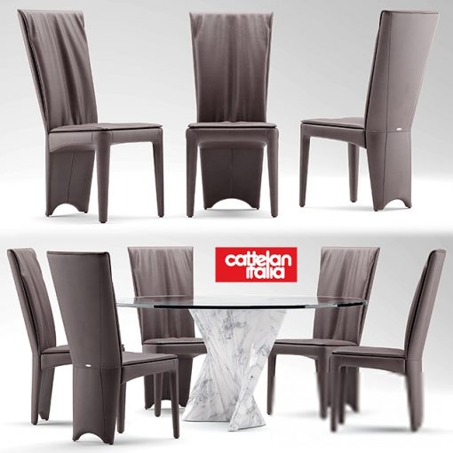 Cattelan Italia Aurelia Table & Chair 3D Model