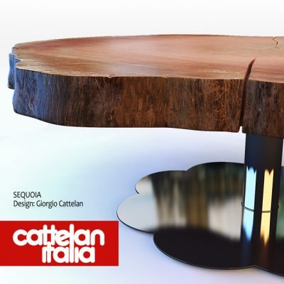 Cattelan Italia Sequoia Table 3D Model 2