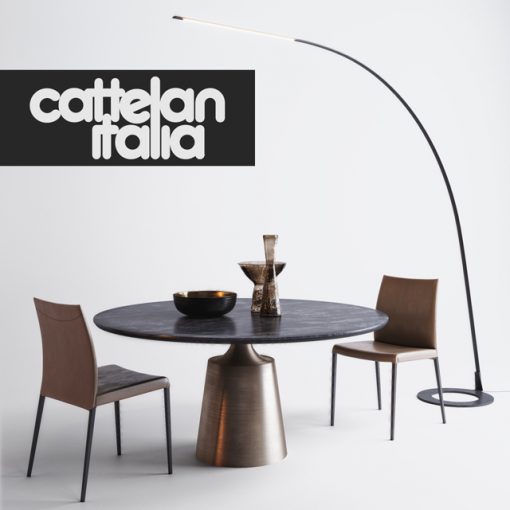Cattelan Italia Table & Chair Set-01 3D Model