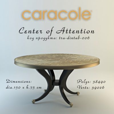 Center of Attention Table 3D Model