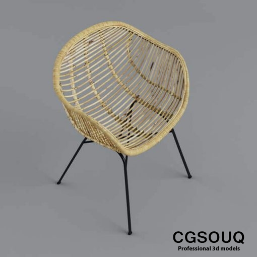 Chair Outdoor Furniture 3D model 2