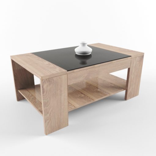 Coffee Table Set-01 3D Model