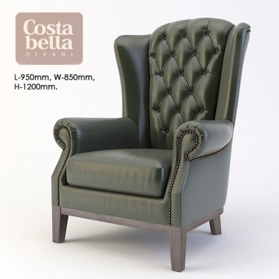 Costa Bella Lord Armchair 3D Model