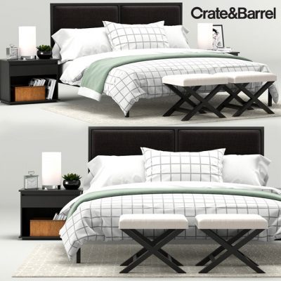 Crate & Barrel Oliver Bedroom 3D Model