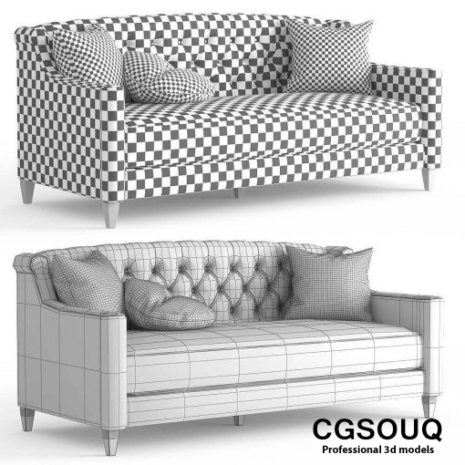 Dantone Vindzor sofa 3D model (3)