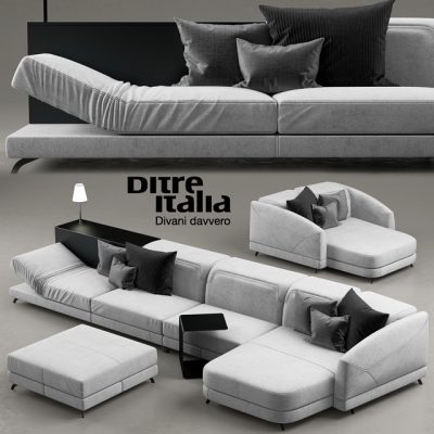 Ditre Italia Divani Davvero Sofa 3D Model