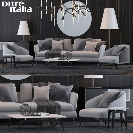 Ditre Italia Sofa Set-01 3D Model