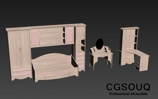 Diva Mebel - Nikol Furniture Set 3D model 2