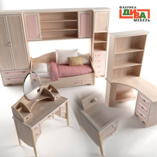 Diva Mebel - Nikol Furniture Set 3D model