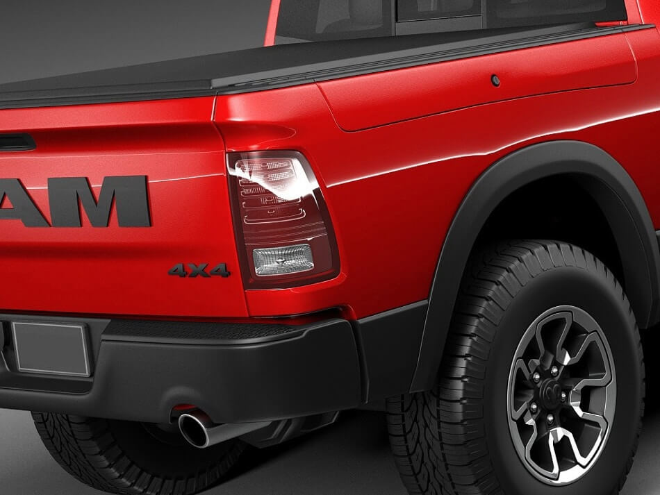 Dodge Ram Rebel 3D Model Preview 5