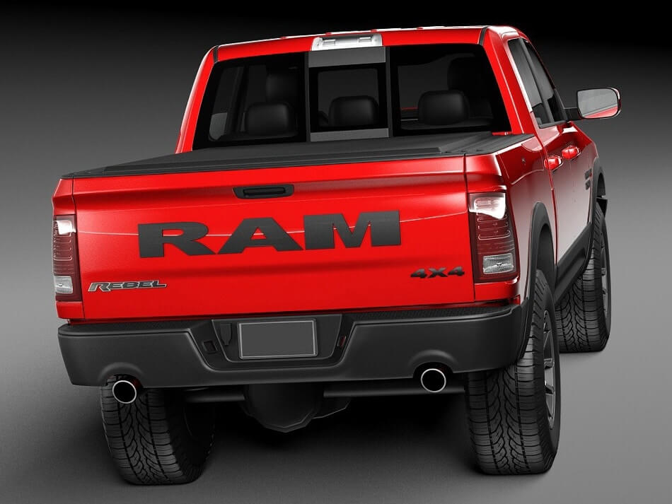 Dodge Ram Rebel 3D Model Preview 6
