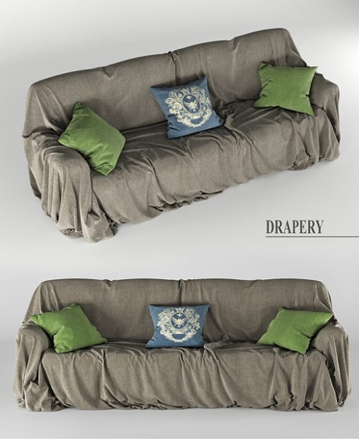 Drapery Sofa 3D Model