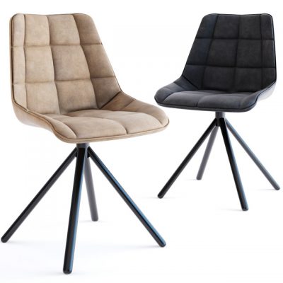 Ella Stoel Antraciet Chair 3D Model
