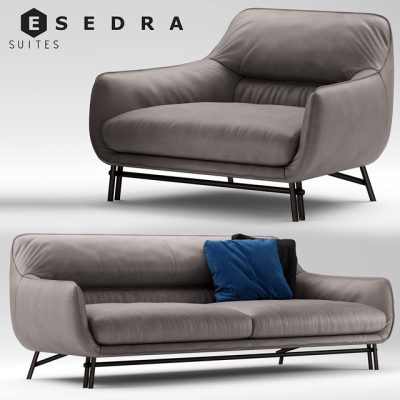 Esedra Prospettive Sofa 3D Model