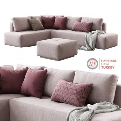 FFT Mansfield Corner Sofa 3D Model