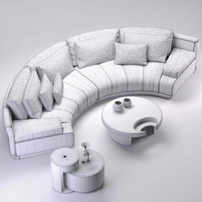 Fendi Artu Sofa 3D Model